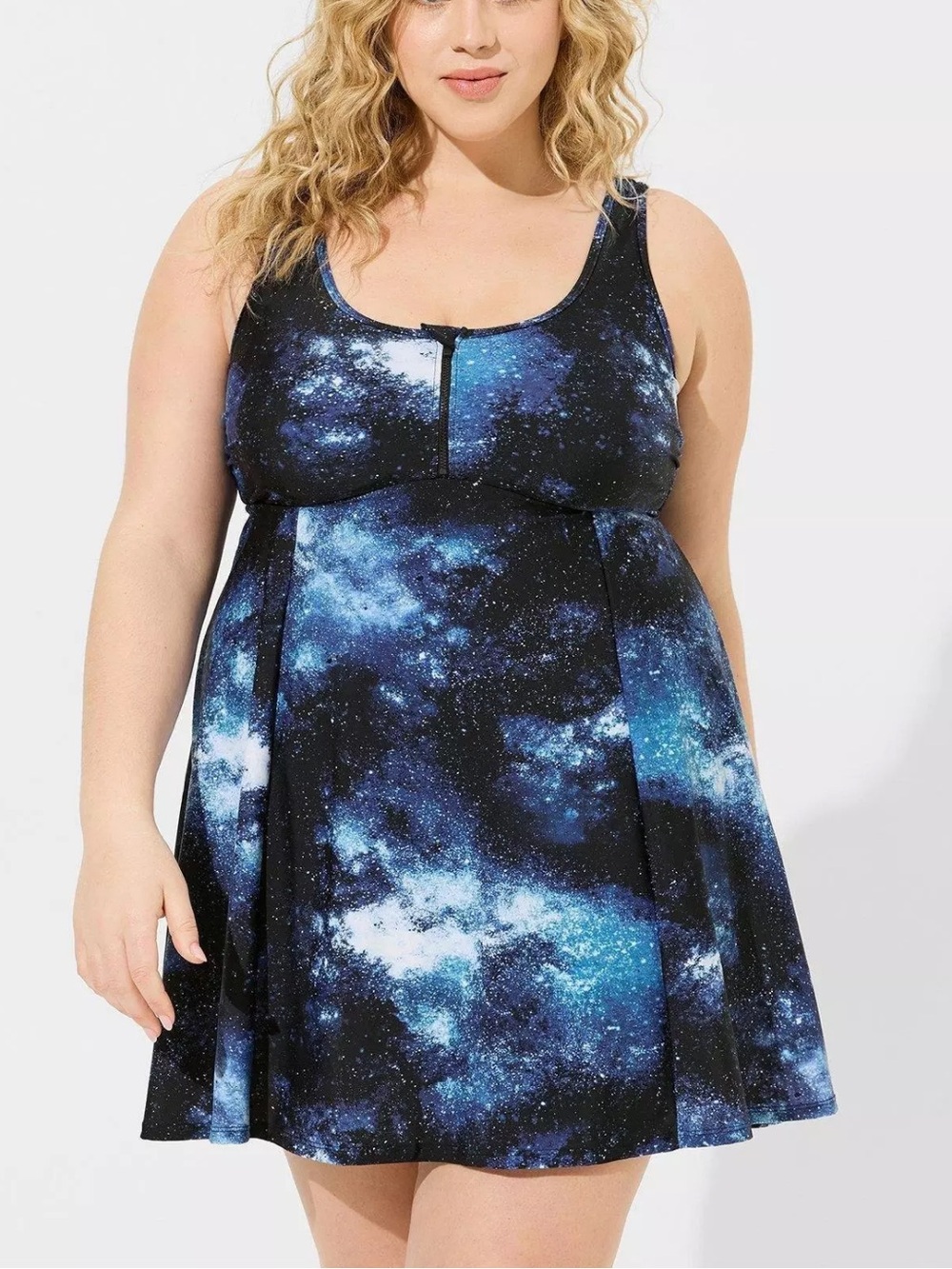 Torrid Wireless Long Zip-Front Swim Dress Size 5